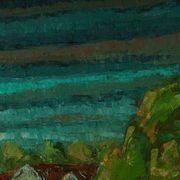 Huile sur toile « Vue » d'Alvar Andersson