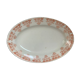Orange flower earthenware dish from Moulin des Loups Hamage