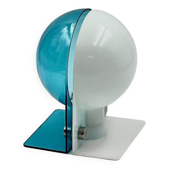Harvey Guzzini Sirio Lamp by Lampa and Brazzoli – Iconic 70s Design in White & Blue