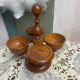 Saleron en bois pivotant ancien 