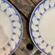 Lot 3 plates Boch La Louvière model Blue Garland