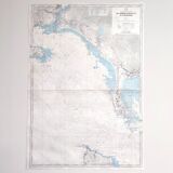 Map of Finistère and Morbihan Atlantic coast France
