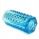 Studs vase, modernism, blue glass, Ząbkowice, Poland, 1970s