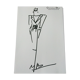 Illustration of Christian Dior press fashion from the 80s