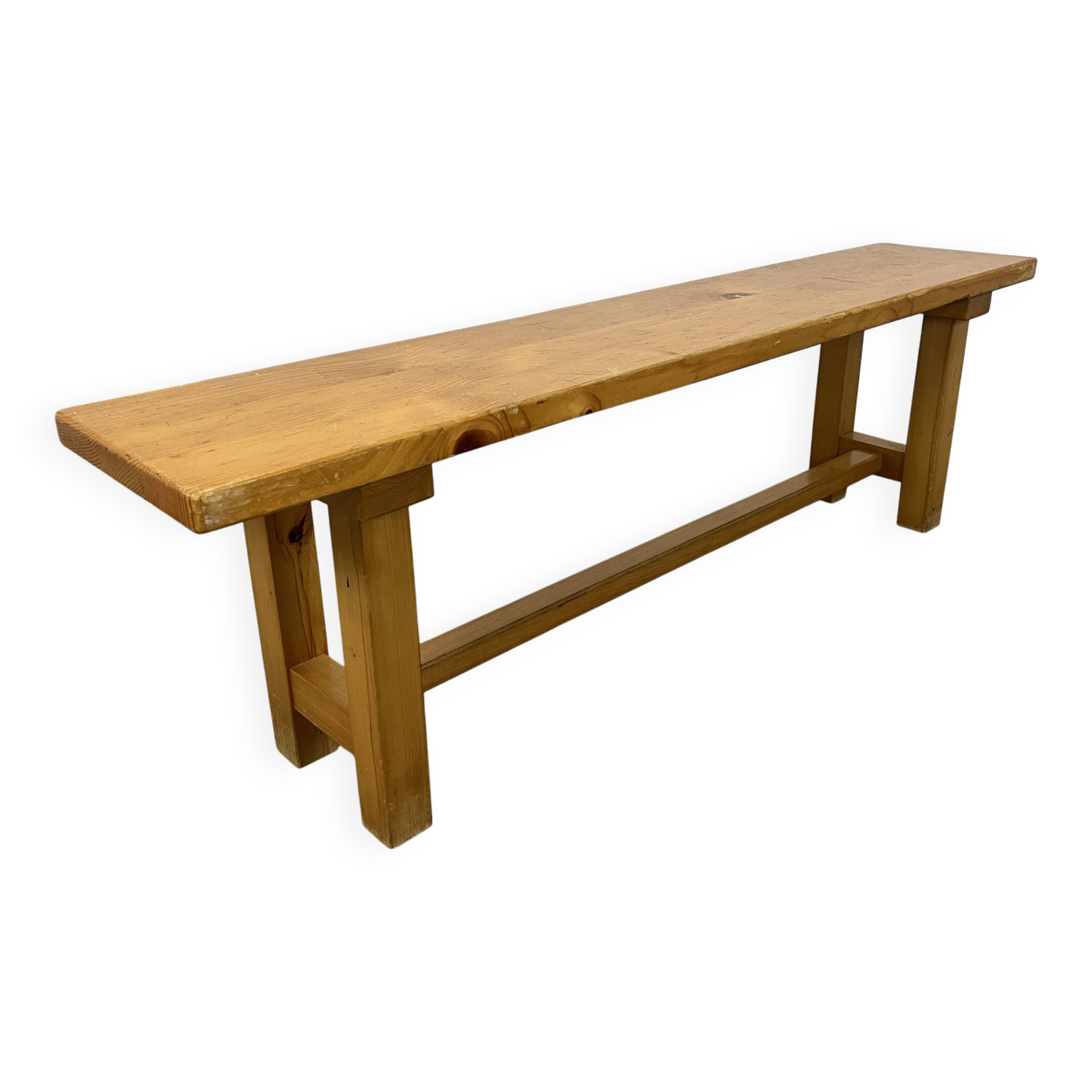 Vintage solid pine bench 150 cm