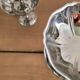 Coupelles fleurs en inox vintage