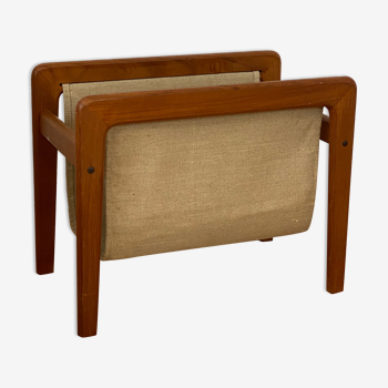 Scandinavian teak magazine rack