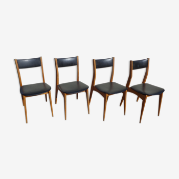 4 chaises scandinaves