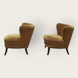 Two Mid Century cocktail chairs