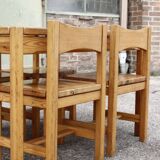 Hongisto pine dining table & chairs by Ilmari Tapiovaara for Laukaan Puu