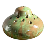 Vase pique flowers cracked ceramic