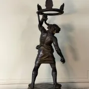 Drunken Silenus, black patinated bronze after the Antique circa 1880