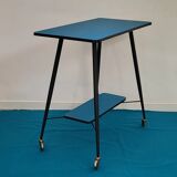 Desserte vintage bleu pétrole