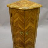 Small 18th century marquetry corner cabinet