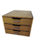 Petit meuble de métier bureau tiroirs vintage bois