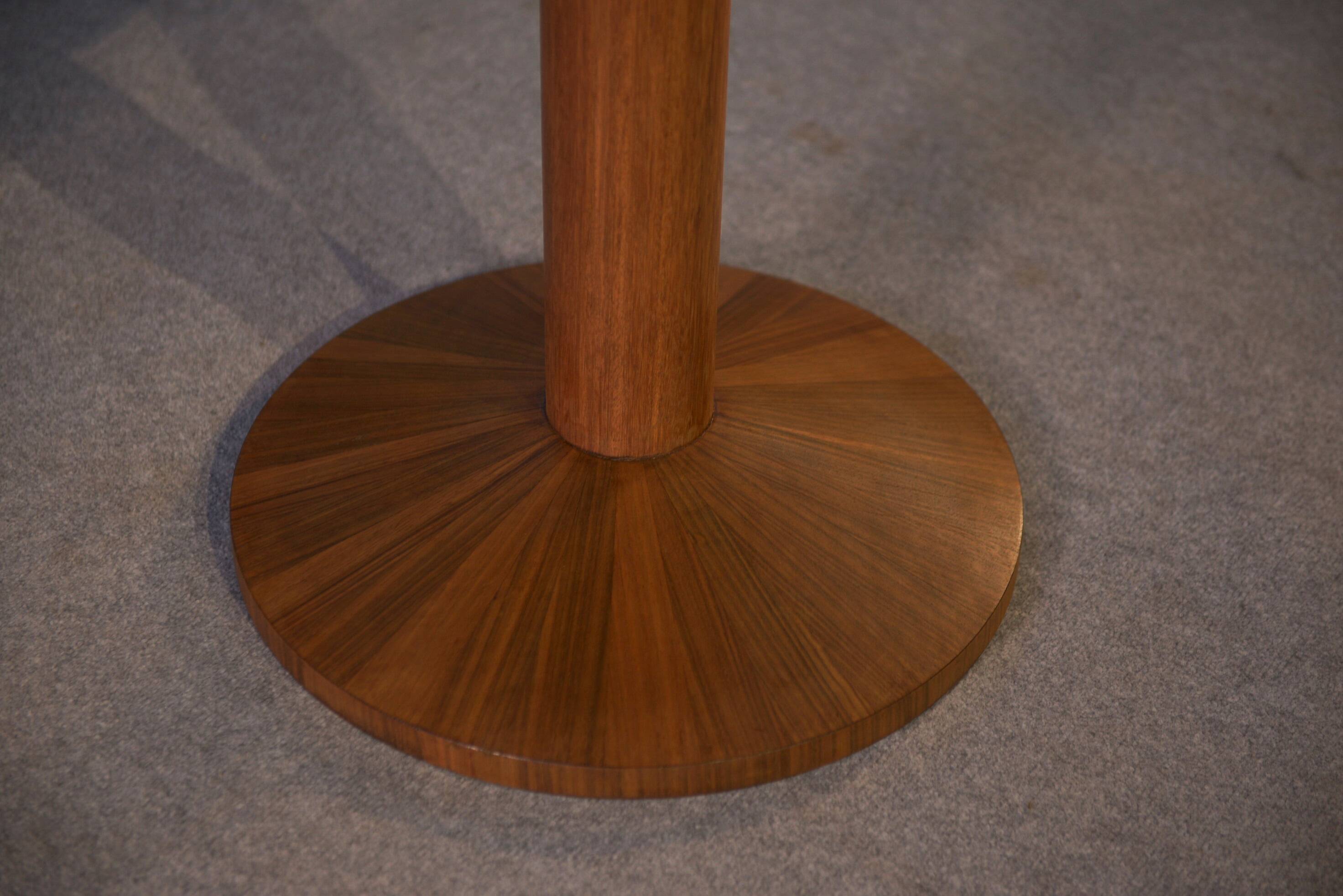 Scandinavian teak pedestal table, 1970s