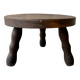 Tabouret tripode vintage en bois