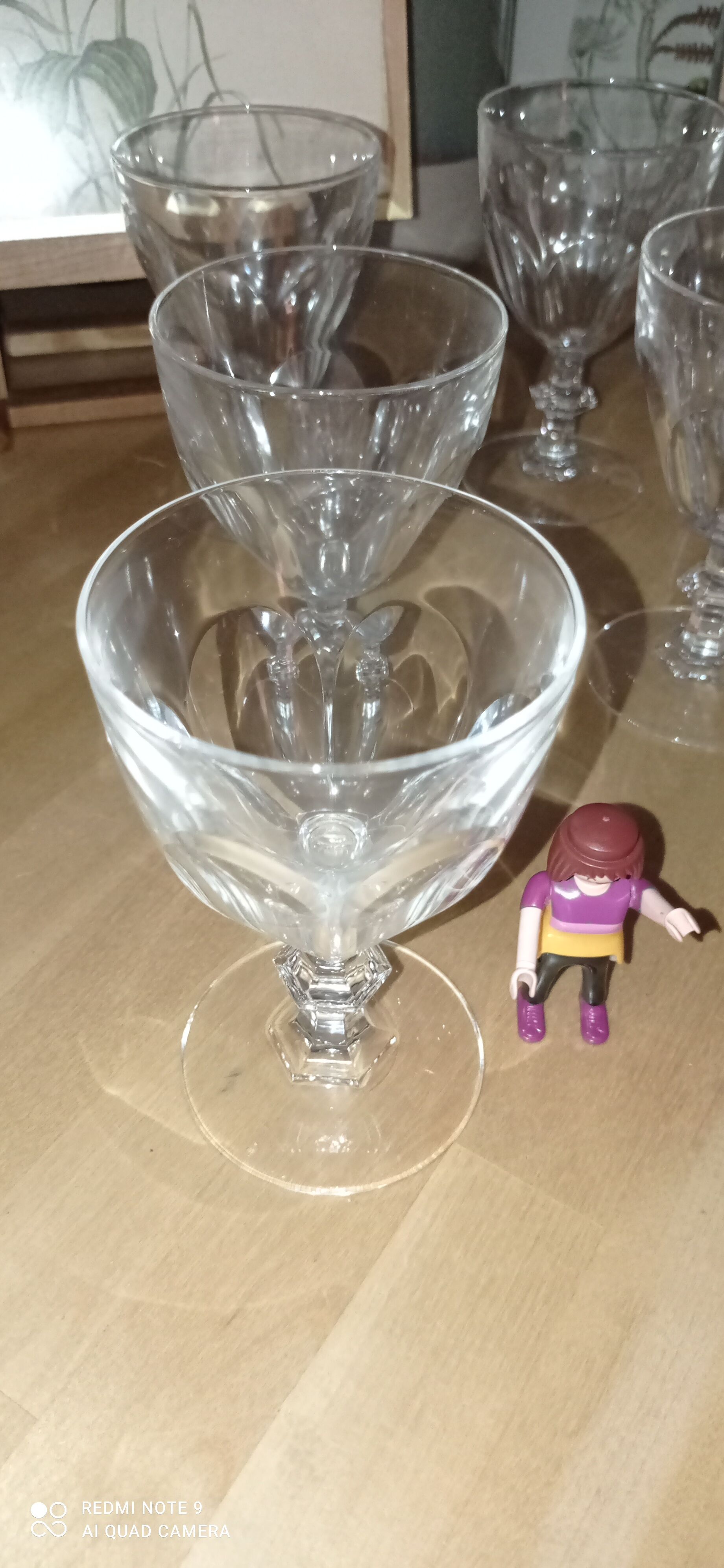 6 verres à vin cristal Rambouillet