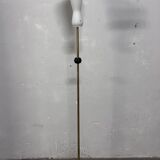 Lampada da terra in ottone e vetro