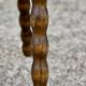 Tabouret tripode demi-lune vintage 1950