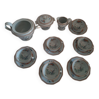 Service tasses à thé porcelaine celadon  Bernardaud Limoges 1920