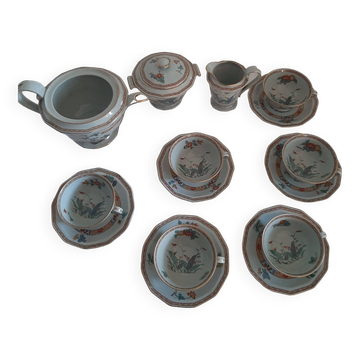 Celadon porcelain tea set Bernardaud Limoges 1920