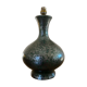 Lamp foot in gray ceramic speckled with green 50s 60s