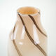 Beige glass vase, Danish design, 1970s, made in Denmark