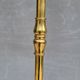 Telescopic floor lamp in gold brass from the 1950s with lampshade.