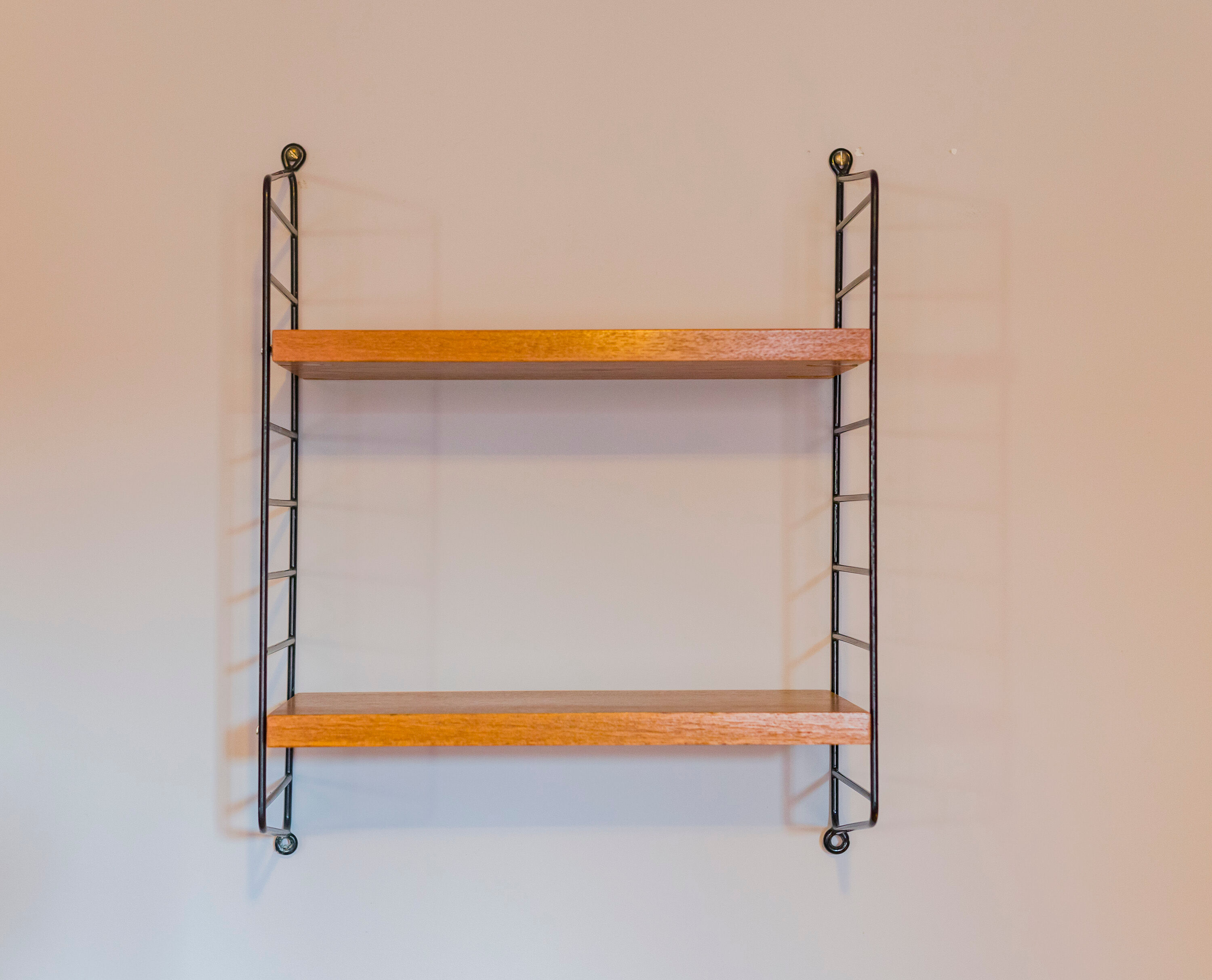 Teak Modular Wall Shelf by Nils Strinning for String, 1960s