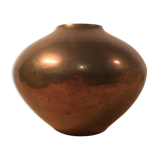 Vintage modernist golden brass vase