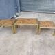 Brass nest of tables 1970