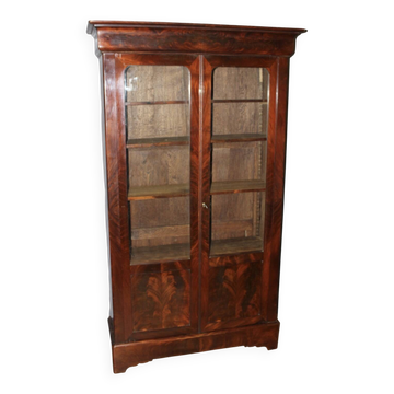Louis Philippe Library in Mahogany 19th Century