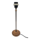 Contemporary wood and brass lamp base