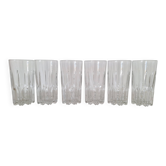 Aperitif glasses, water glasses, Italy 1980s.