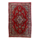 Handmade vintage Persian Malayer rug 127cm x 193cm, 1950s