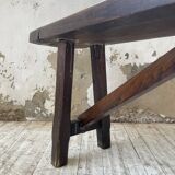 Solid oak bench
