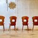 Série de 4 Chaises bistrot Gentiane de Baumann