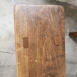 Paire de bancs anciens en chêne
