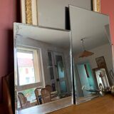 Rectangular bevelled mirror