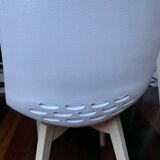 Set of 2 white Calligaris chairs