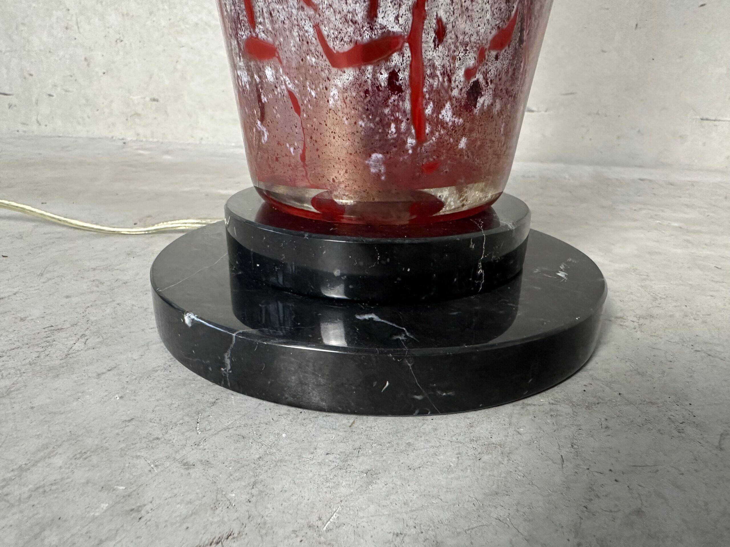 Art Deco table lamp – glass