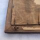 Grand miroir ancien biseauté cadre en bois sculpté