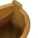 Vintage umbrella holder in oak basket storage design of the 1960s minimalis