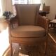 Wicker fauteil, beige