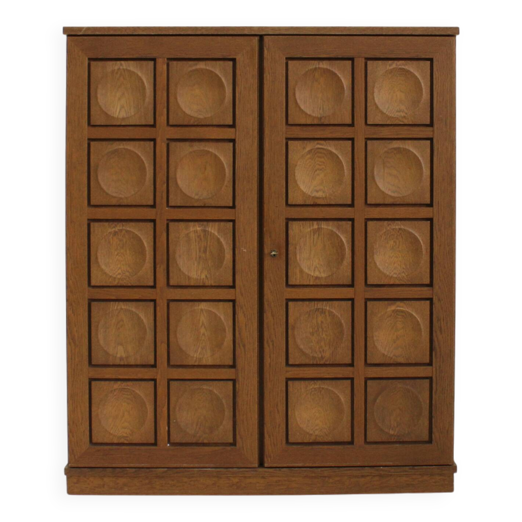 Vintage Brutalist high cabinet 1970s Gerhard Bartels