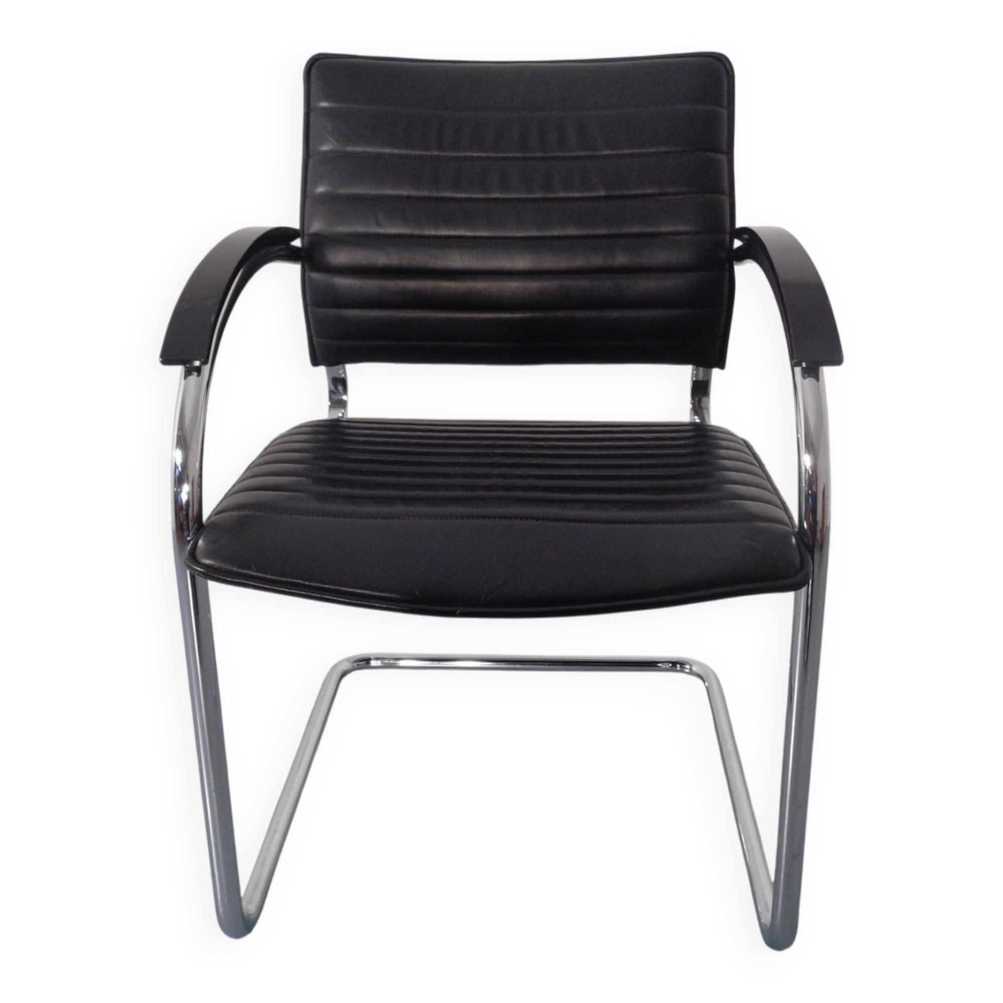 Model S78 Cantilever Leather Armchair by Josef Gorcia & Andreas Krob for Thonet, 1980s
