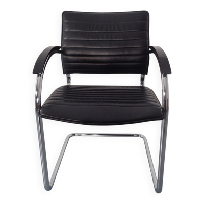 Model S78 Cantilever Leather Armchair by Josef Gorcia & Andreas Krob for Thonet, 1980s