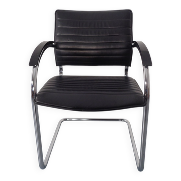 Model S78 Cantilever Leather Armchair by Josef Gorcia & Andreas Krob for Thonet, 1980s
