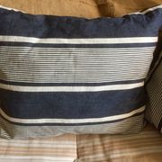 Coussin en toile à matelas ancienne